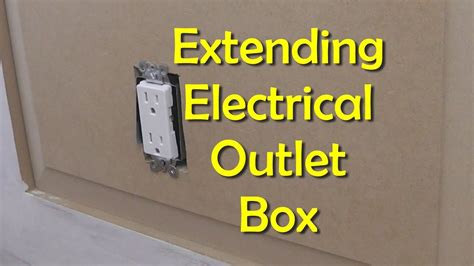 electrical outlet bump out box|how to extend a wall outlet.